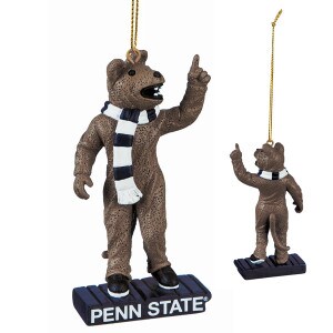 Penn State Nittany Lion Mascot ornament front & rear views